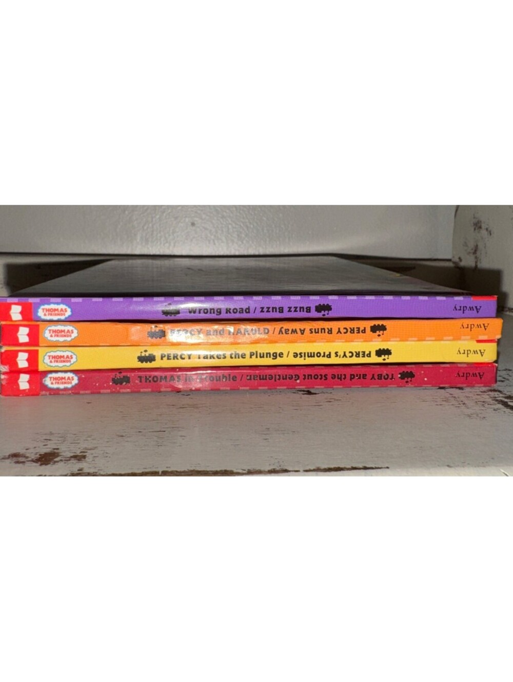 Lot Of 4 Thomas And Friends 2 Books In 1 Scholastic Thomas The Train Pre-owned
